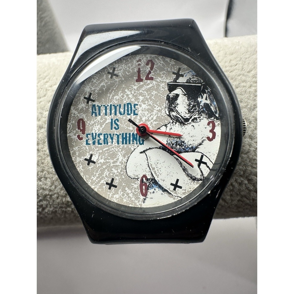 Big Dogs Watch Attitude Is Everything‎ New Battery 34MM 8" A64
